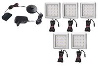 Oświetlenie mebli 5 x Zeus 12V DC biała  ciepła - zestaw