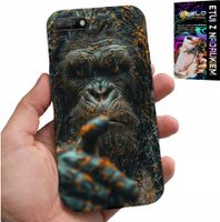 ETUI DO HUAWEI Y6 2018 - MAŁPA, MAŁPKA, GORYL, ZWIERZĘTA + SZKŁO