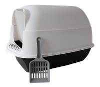 Zamknięta Kuweta dla kota czarna z łopatką 50x35x33cm COMFORT