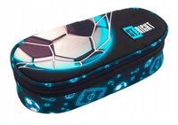 piórnik saszetka usztywn z klapką neon football