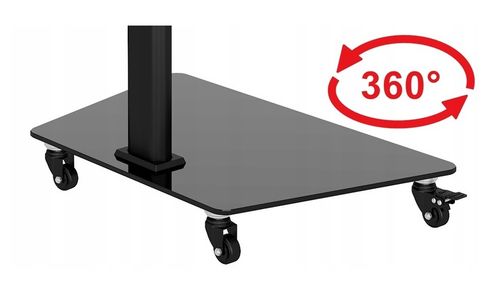 Stojak podlogowy TV na kółkach mobilny 32 40 43 48 50 55 58 65 cali na Arena.pl