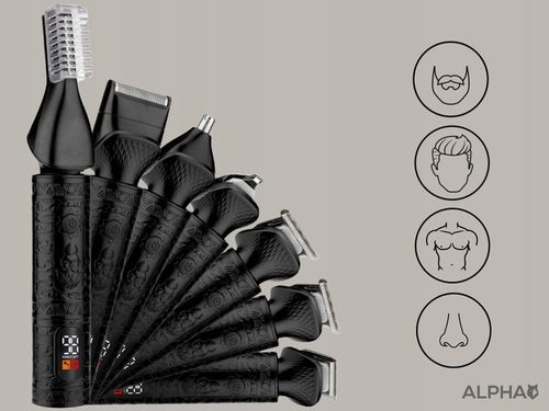 Maszynka Do Strzyżenia Włosów, Brody 7W1 - Golarka + Trymer Do Nosa na Arena.pl