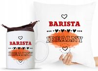 Zestaw Poduszka + Kubek Dla Baristy Prezent Z Nadrukiem Ze Zdjęciem