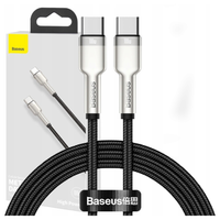 kabel usb-c do usb-c baseus cafule, 100w, 1m (czarny)