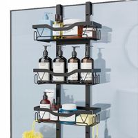 STALOWA PÓŁKA WISZĄCA POD PRYSZNIC ŁAZIENKOWA PRYSZNICOWA WIESZAK ŚCIENNY