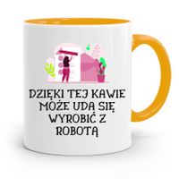 Dla Pracownika Kubek Żółty Może Uda Się Wyrobić Z Nadrukiem Ze Zdjęciem