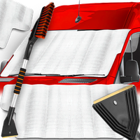 Osłona Aluminiowa Na Przednią Szybę 250x200CM Skrobaczka Mosiężna 75CM