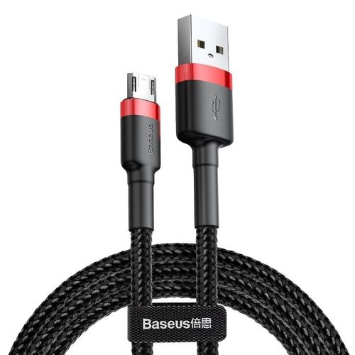 Kabel Micro Usb Baseus Cafule 2A 3M (Czarno-Czerwony) na Arena.pl