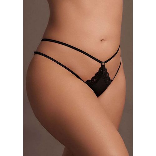 ami - thong with adjustable sliders and golden details - plus size na Arena.pl