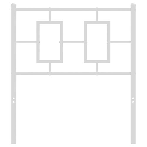 Metalowe wezgłowie, białe, 75 cm na Arena.pl