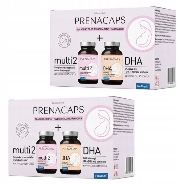 ForMeds PRENACAPS MULTI 2 + DHA EPA Witaminy CIĄŻA zdjęcie 3
