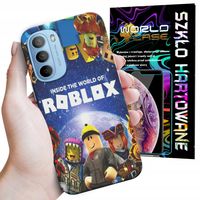 ETUI DO MOTOROLA MOTO G52 / G82 - ROBLOX GRY BAJKI FORTNITE GTA + SZKŁO