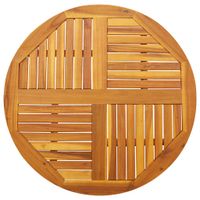 Blat do stolika, Ø90x2,2 cm, okrągły, lite drewno akacjowe