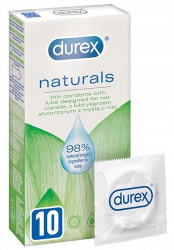 30X DUREX Naturals Prezerwatywy Cienkie Z Naturalnym Lubrykantem na Arena.pl