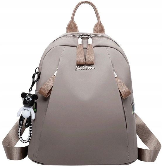 Wodoodporny Plecak elegancki miejski na ramię boho T42_Szary zdjęcie 10