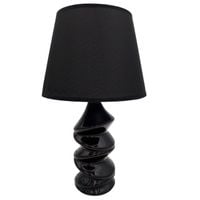LAMPA STOŁOWA CZARNA LAMPKA NOCNA NOWOCZESNA GLAMOUR