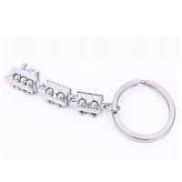 Breloczek do kluczy Pociąg Lokomotywa PKP Kolej Maszynista Parowóz Szynowy