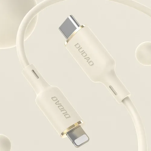 kabel dudao l7scl usb-c - lightning 30w 1m - beżowy na Arena.pl