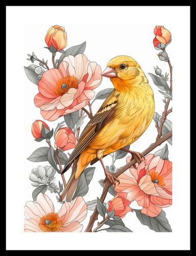 Plakat 25x35cm Wiosenny Śpiewaczek na Arena.pl