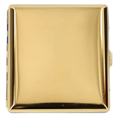 Złota Metalowa Papierośnica Klasyczna Z Blaszkami Na Papierosy Gentelo