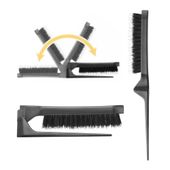 Olivia Garden Style Up Combo Szczotka do tapirowania z włosiem z dzika + nylon, kokówka, składana