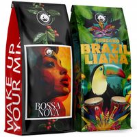 Kawa ziarnista 1kg x2 BossaNova+Toucano 100% Arabica Świeżo Palona (1kg x2)