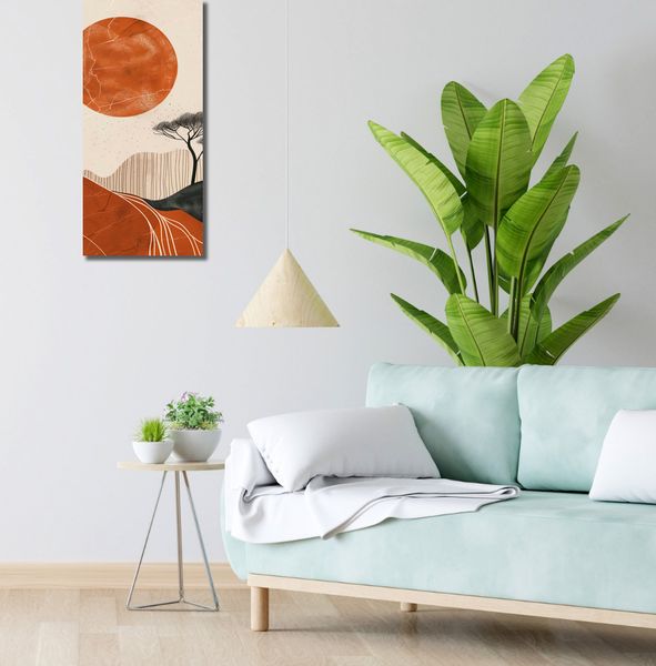 Obraz 30x70cm Afrykański Zachód Słońca zdjęcie 2