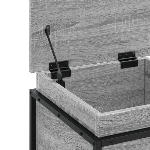 Skrzynia z pokrywą, szary dąb sonoma, 40x40x51,5 cm na Arena.pl