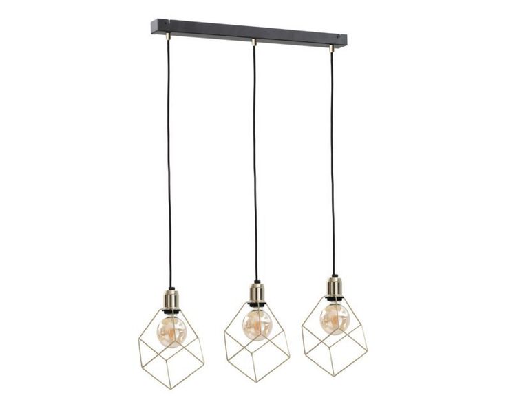 Lampa wisząca 3xE27 TAHO GOLD zdjęcie 1