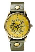 ZEGAREK DAMSKI TAYMA - RETRO PUNK 32 - oliwka (zx594c)