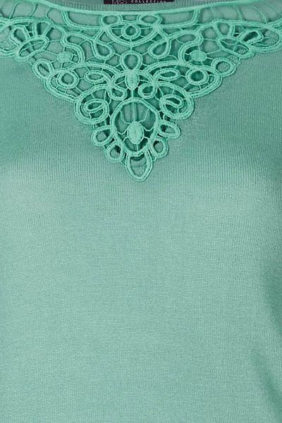 M&S Patynowa Bluzka Szydełkowy Dekolt - 34 / XS zdjęcie 5