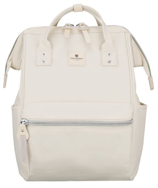 plecak materiałowy ptn beta-0350 ecru zdjęcie 1