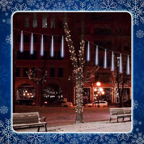 METEORY 10 SPOLI 50 CM 360 LED LAMPKI PADAJĄCY ŚNIEG SOPLE GIRLANDA 8 m na Arena.pl