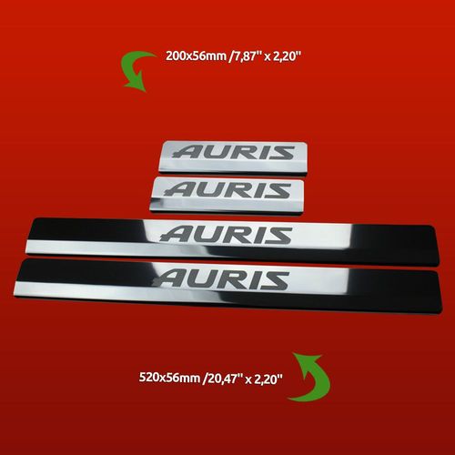 Listwa progowa TOYOTA AURIS MK2 Stal nierdzewna 304 połysk 4szt na Arena.pl