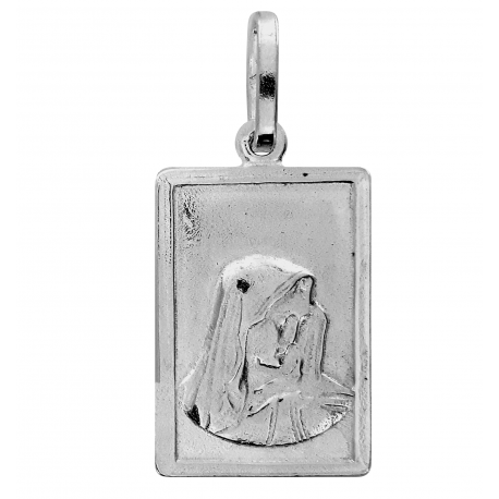 SREBRNY MEDALIK Z MATKĄ BOSKĄ PRÓBA SREBRA 925 GRAWER GRATIS! zdjęcie 1