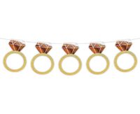 Girlanda papierowa Pierścionek wieczór panieński 160cm