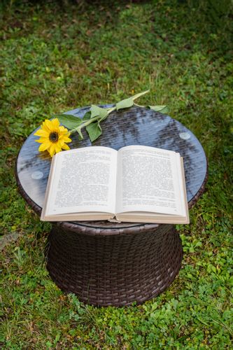 Stolik okrągły balkonowy MODICO brąz technorattan na Arena.pl
