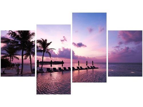 OBRAZ MAGICZNY ZACHÓD SŁOŃCA MALEDIWACH na Arena.pl