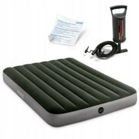 MATERAC WELUROWY DMUCHANY +POMPKA INTEX ŁÓŻKO 2 OS
