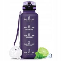 Bidon Motywacyjny 1.5L Butelka na Wodę Miarka Sportowa z Filtrem