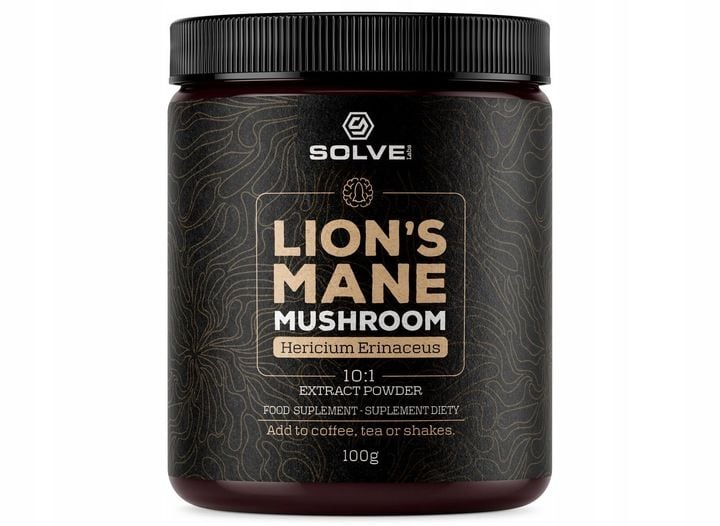 LION'S MANE 10:1 SOPLÓWKA JEŻOWATA 100G SOLVE LABS zdjęcie 1