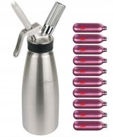 PROFESJONALNY SYFON DO BITEJ ŚMIETANY ISI 1L + 10 NABOI N2O STALGAST 500101