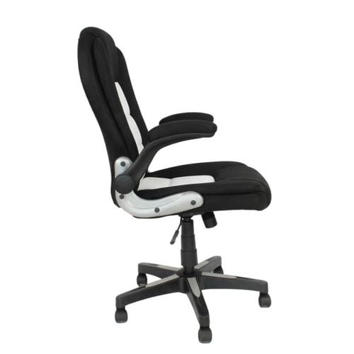 Krzesło obrotowe do biurka L204B-W – siateczkowe, czarno-białe, młodzieżowe na Arena.pl