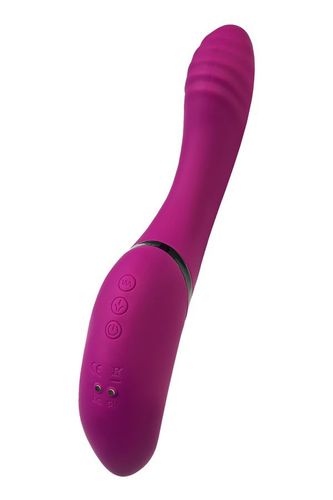 Jos Vibrator With Clitoral Stimulator Jos Spin, Silicone, Purple, 23 Cm na Arena.pl