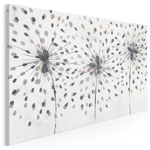 88401 Obraz na płótnie DMUCHAWCE BEŻ MINIMALIZM na Arena.pl