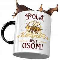 Kubek Czarny Dla Poli Koleżanki Przyjaciółki Żony Z Nadrukiem Ze Zdjęciem