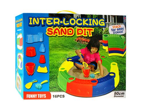 JKM SP0213 Okrągła Piaskownica z foremkami do piasku na Arena.pl