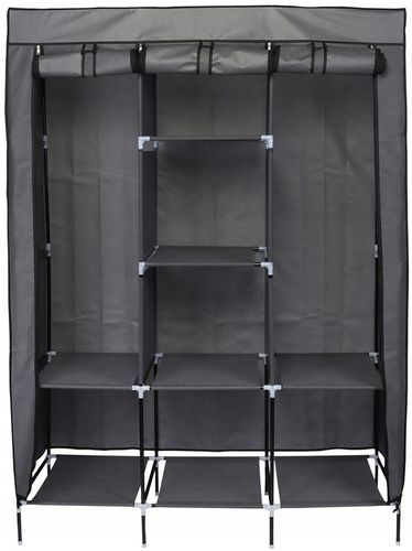 SZAFA Przenośnia tekstylna 8 półek pojemna 127X45X172CM turystyczna lekka na Arena.pl