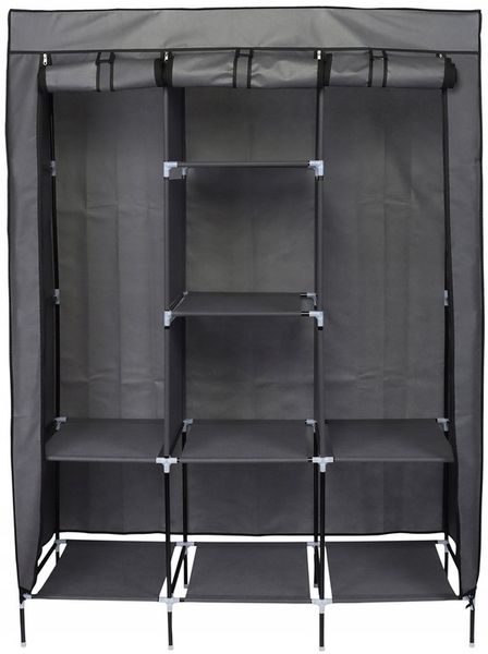 SZAFA Przenośnia tekstylna 8 półek pojemna 127X45X172CM turystyczna lekka zdjęcie 4