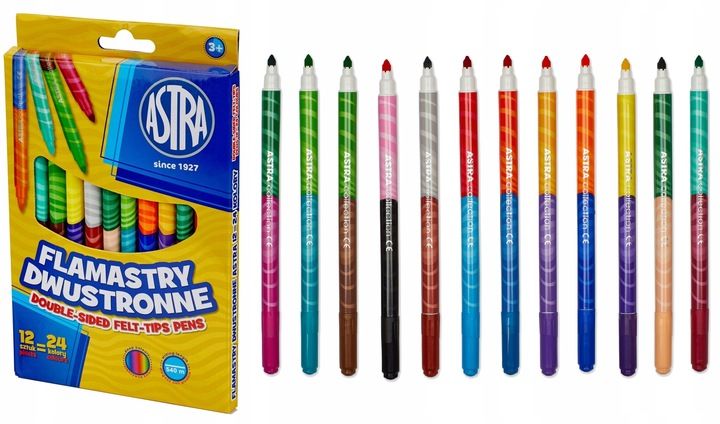 Wyprawka Szkolna Astra XXL 20 elementów Duży zestaw do szkoły Farby 12 kol. zdjęcie 14